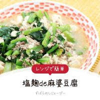 【レシピ動画】レンジで簡単「塩麹de麻婆豆腐」