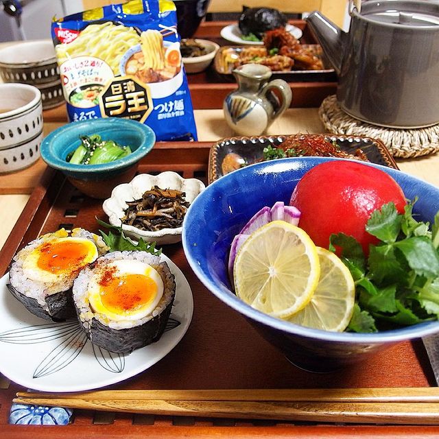 つけ麺用の袋麺で。わんぱくまぜそばレシピ