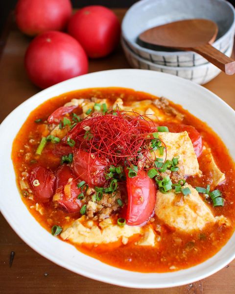 焼肉のタレで簡単！麻婆トマト豆腐