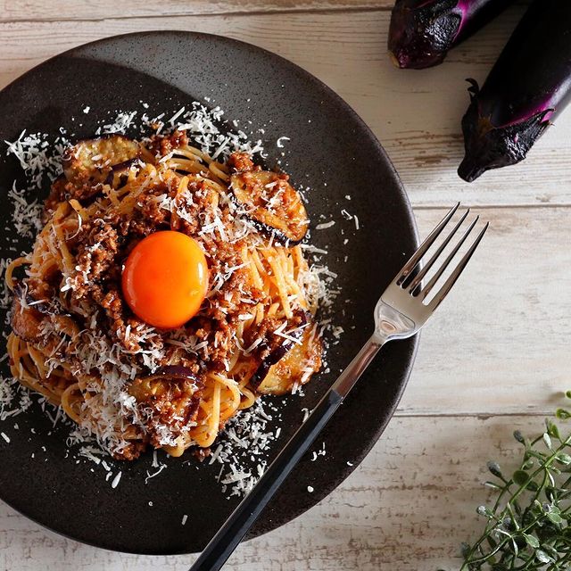 あるもので調理！ナスとひき肉のパスタ