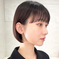 40代のための顎ラインボブのヘアカタログ。キレイ度アップのおしゃれな髪型