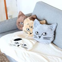 3wayで使える。松尾ミユキのCat Faceブランケットタオル