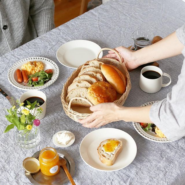 ホテル風の洋食テーブルコーディネート