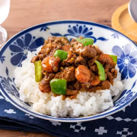 大豆のお肉のジャンバラヤ丼