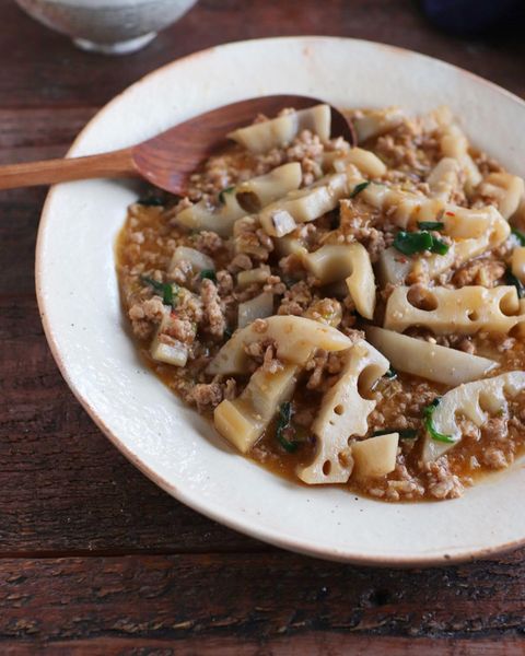 豚肉とれんこんの麻婆れんこん