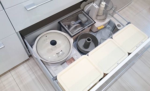 細かな調理器具収納に活用した実例