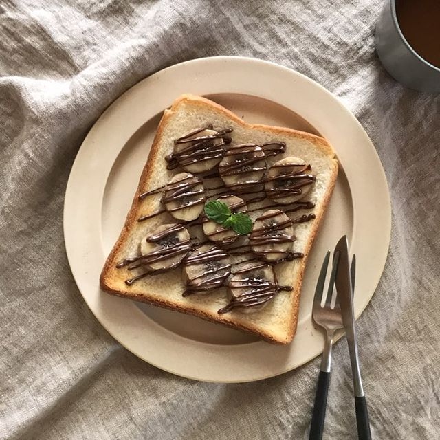 チョコバナナトースト