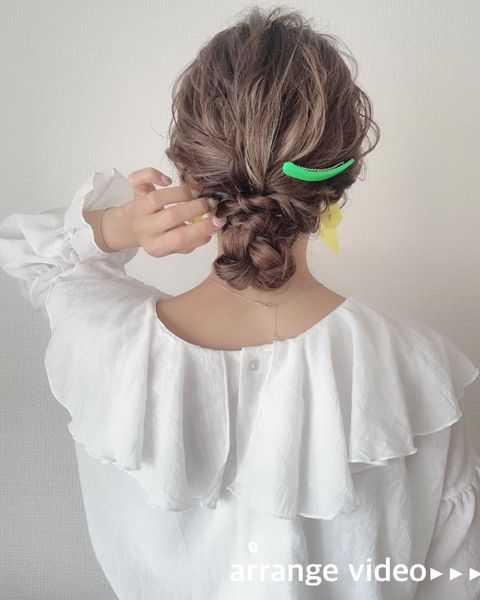 イベントにもおすすめのお団子ヘアレンジ