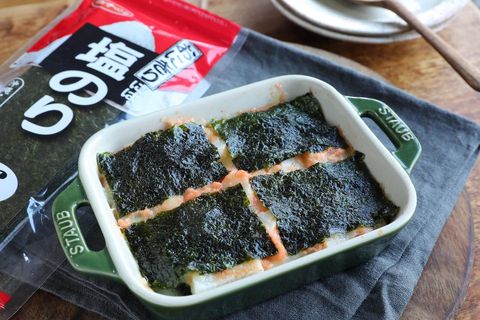 食感◎長芋チーズ海苔ラザニア風レシピ