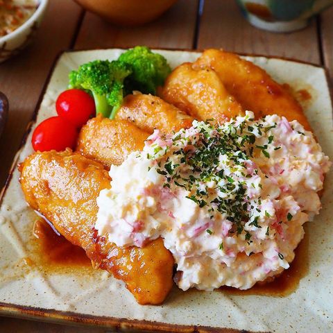 ささみのチキン南蛮の紅生姜タルタルソースレシピ