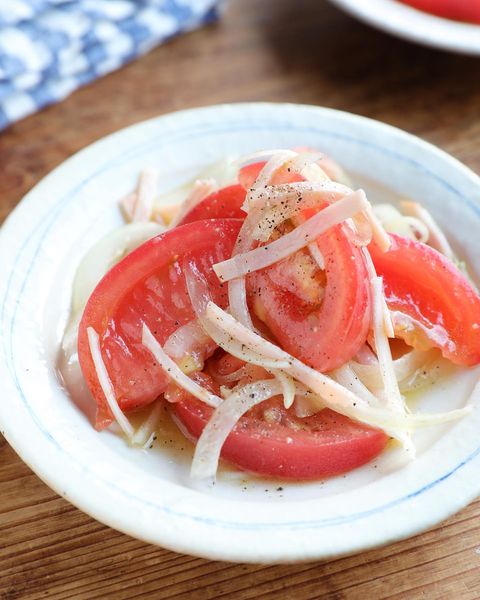 簡単トマトとハムのさっぱりマリネレシピ