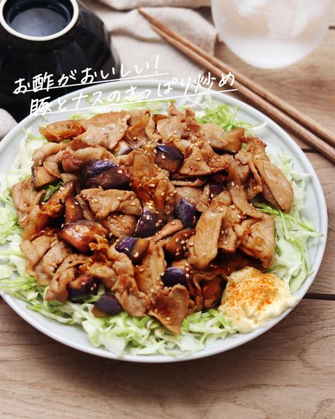 豚肉となすの簡単さっぱり炒めレシピ