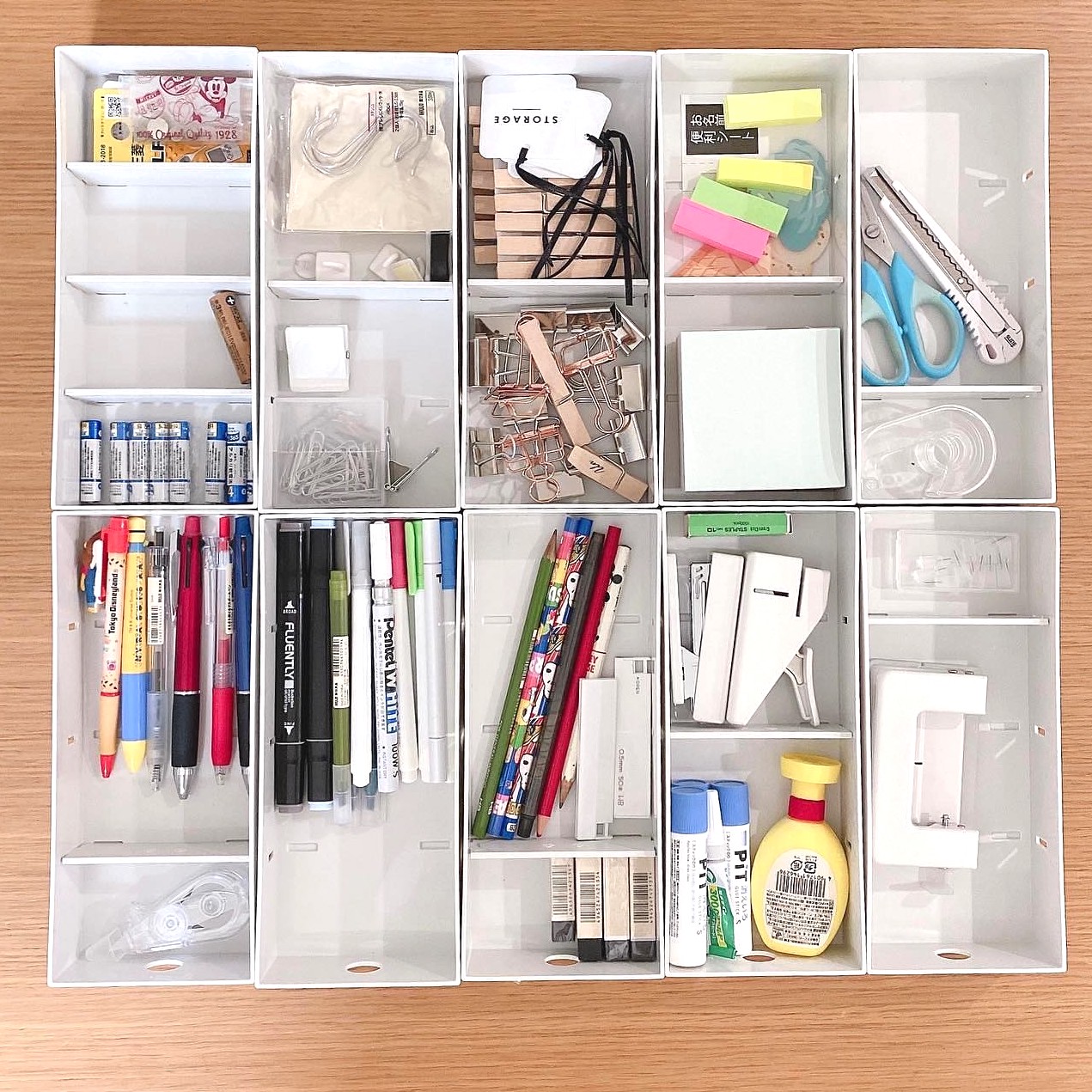 小物がすっきりまとまって便利！無印の「ポリプロピレン小物収納