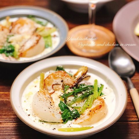 鶏肉と白菜のクリーム煮