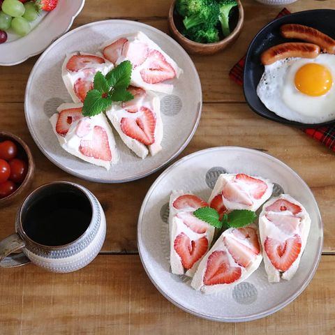 食べたいいちごのサンドイッチレシピ