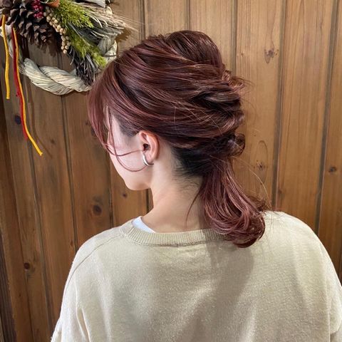 くるりんぱだけでおしゃれな夏のヘアアレンジ