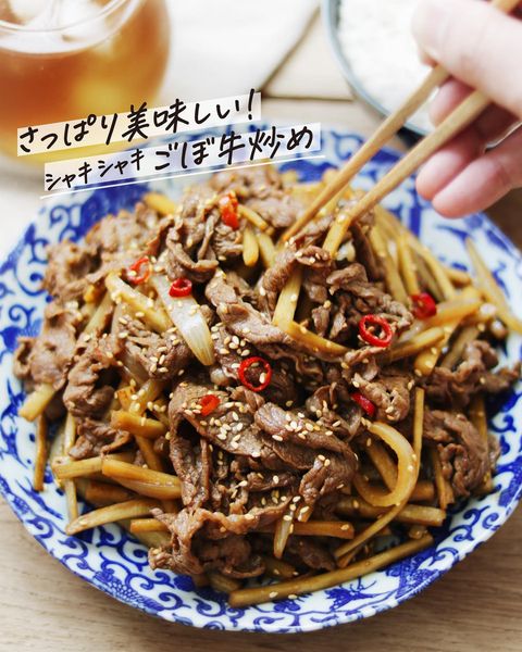 牛肉&甘辛味は子供も大好き！ごぼ牛炒め