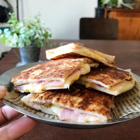 食べやすいベーコンチーズサンドレシピ