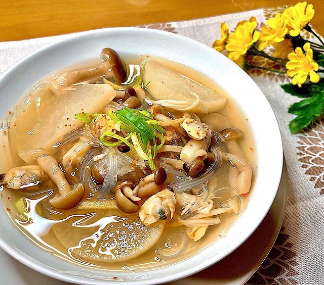 あさりの食べるスープ風春雨煮