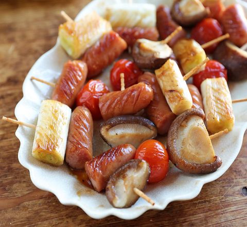 ウインナーといろいろ野菜のミニ串焼き