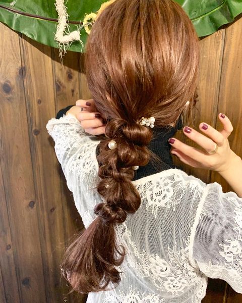 簡単できれいめセルフヘアアレンジ