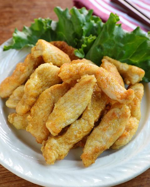 鶏むね肉のスティックカレーチキン