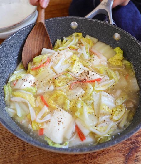 白菜とカニカマ豆腐のとろとろあんかけレシピ