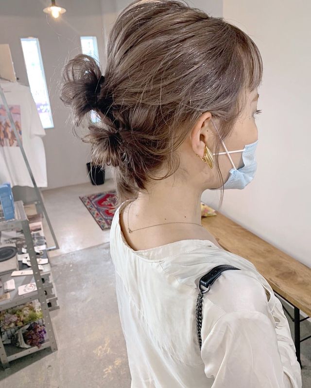 ボブヘアにもおすすめのお団子ヘアアレンジ