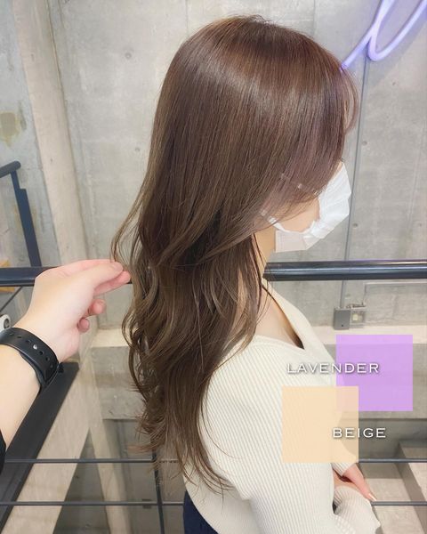 透明感のある人気のロングヘアスタイル