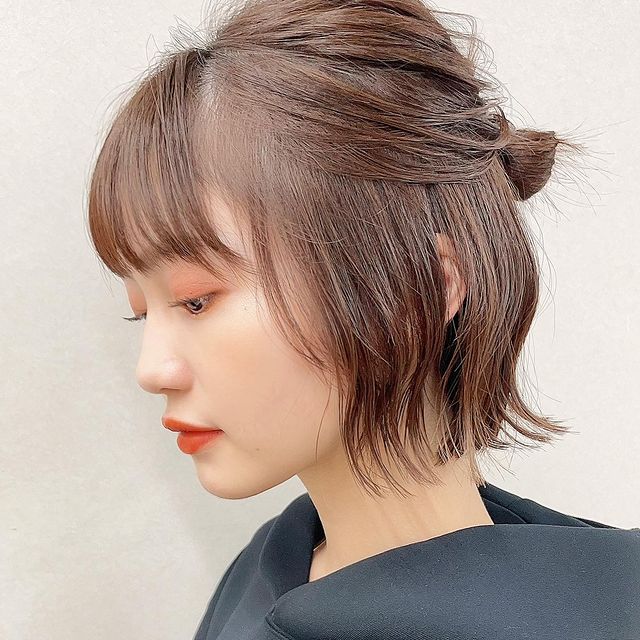 ころんとキュートなお団子ヘアアレンジ