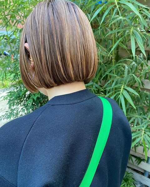 おしゃれ度満点のミニボブヘアスタイル