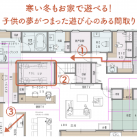 寒い冬もお家で遊べる！子供の夢がつまった遊び心のある間取り