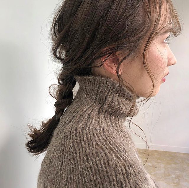 大人可愛い三つ編みヘアアレンジ