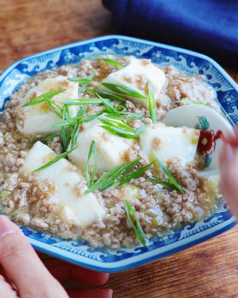 豚ひきと豆腐のあっさり和風だし麻婆レシピ